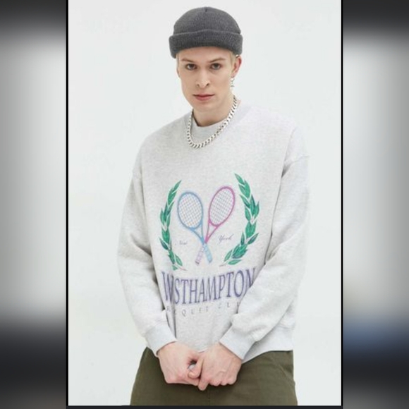 Abercrombie & Fitch XL Oversized Super Soft Westhampton Racquet Club Sweatshirt - Picture 6 of 6